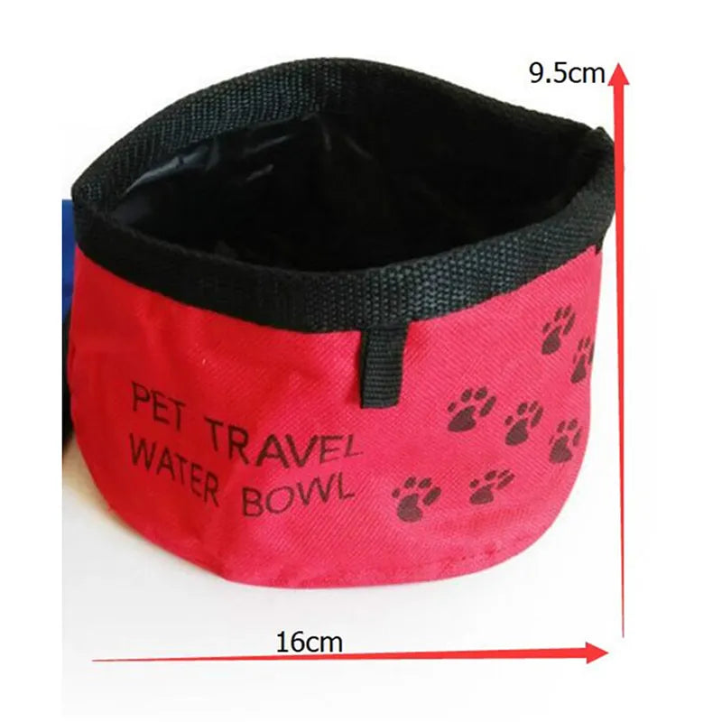 2 In 1 Pet Travel Portable Foldable Outside Waterproof Feeding Drinking Bowl Travel Dog Bowl Wholesale Dog Drinking Water Bowl