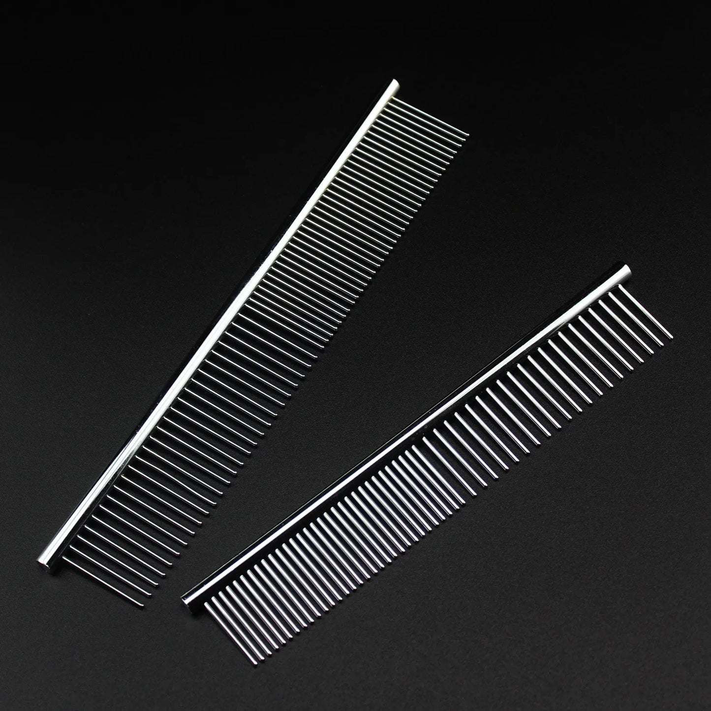 Pet Dematting Comb - Stainless Steel Pet Grooming Comb for Dogs and Cats Gently Removes Loose Undercoat, Mats, Tangles and Knots