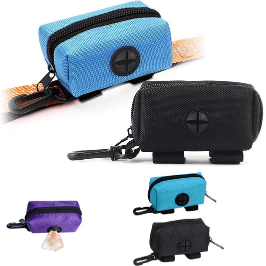 Pet Dog Poop Bag Holder Leash Attachment  Adjustable Mini Travel Garbage Bag Dogs Waste Poop Bags Dispenser Pet Cleaning Tools