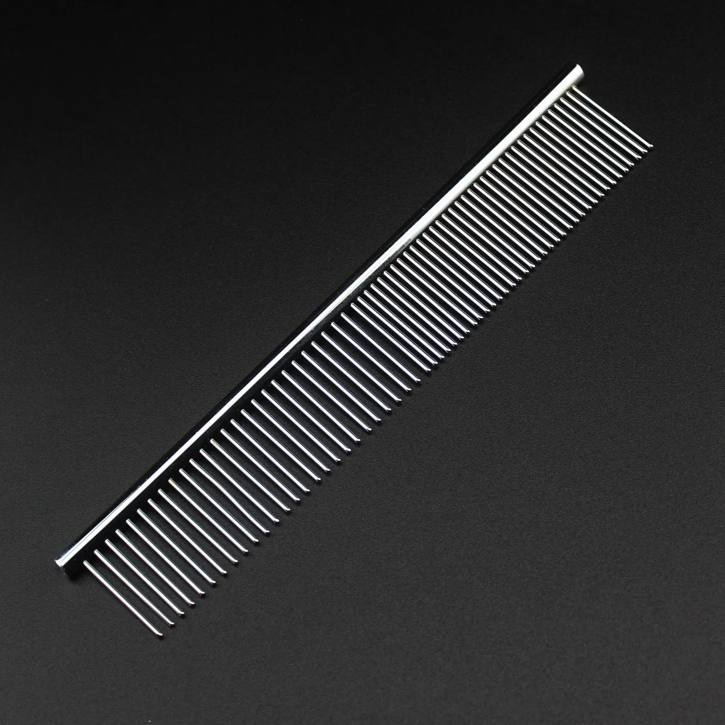 Pet Dematting Comb - Stainless Steel Pet Grooming Comb for Dogs and Cats Gently Removes Loose Undercoat, Mats, Tangles and Knots