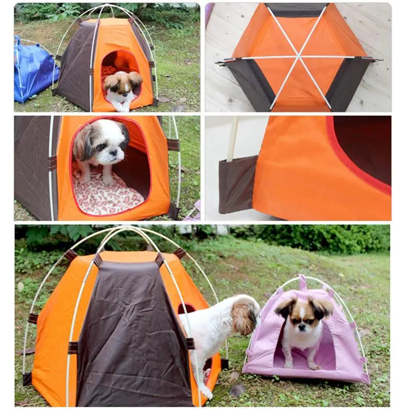 Pet Camping Tent Outdoor Cat Tent Cat Shelter Outdoor Indoor Dog House Indoor Tents Kennel Pet Tent