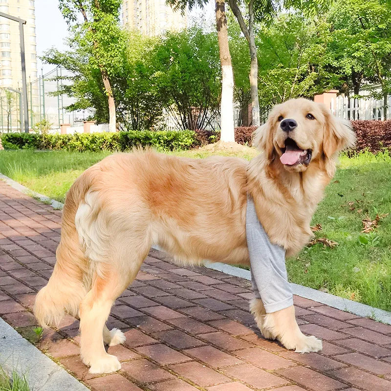 Dog Elbow Brace Protector Anti-Lick Wound Soft Breathable Pain Relief Shoulder Support Elbow Sleeves Pads for Canine Elbow